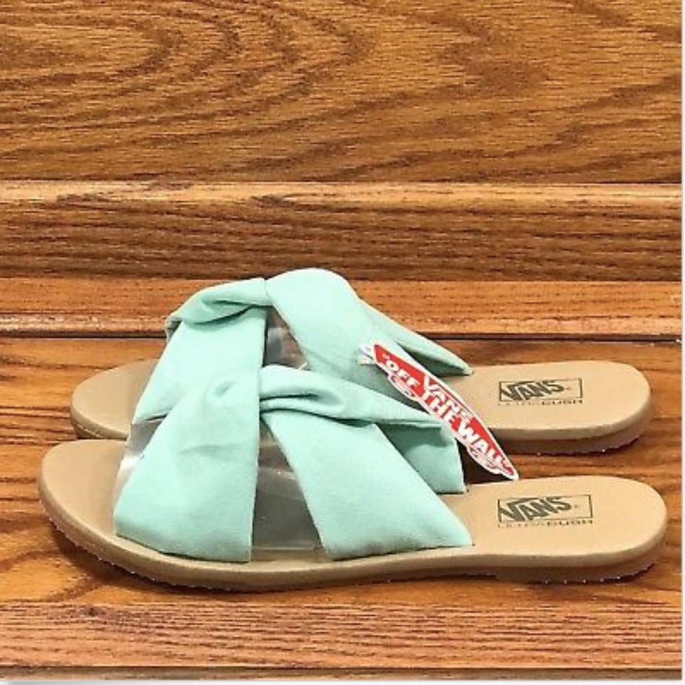 Vans Ayla Suede Bay Slide Sandals Size Women 8* - Picture 1 of 7